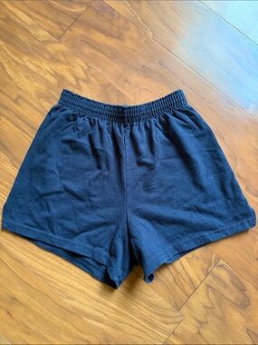 Soffe Black Athletic Elastic-Waist Shorts